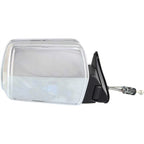 Set of 2 Manual Remote Mirrors for Jeep Cherokee (1984–1996) Chrome Black Base