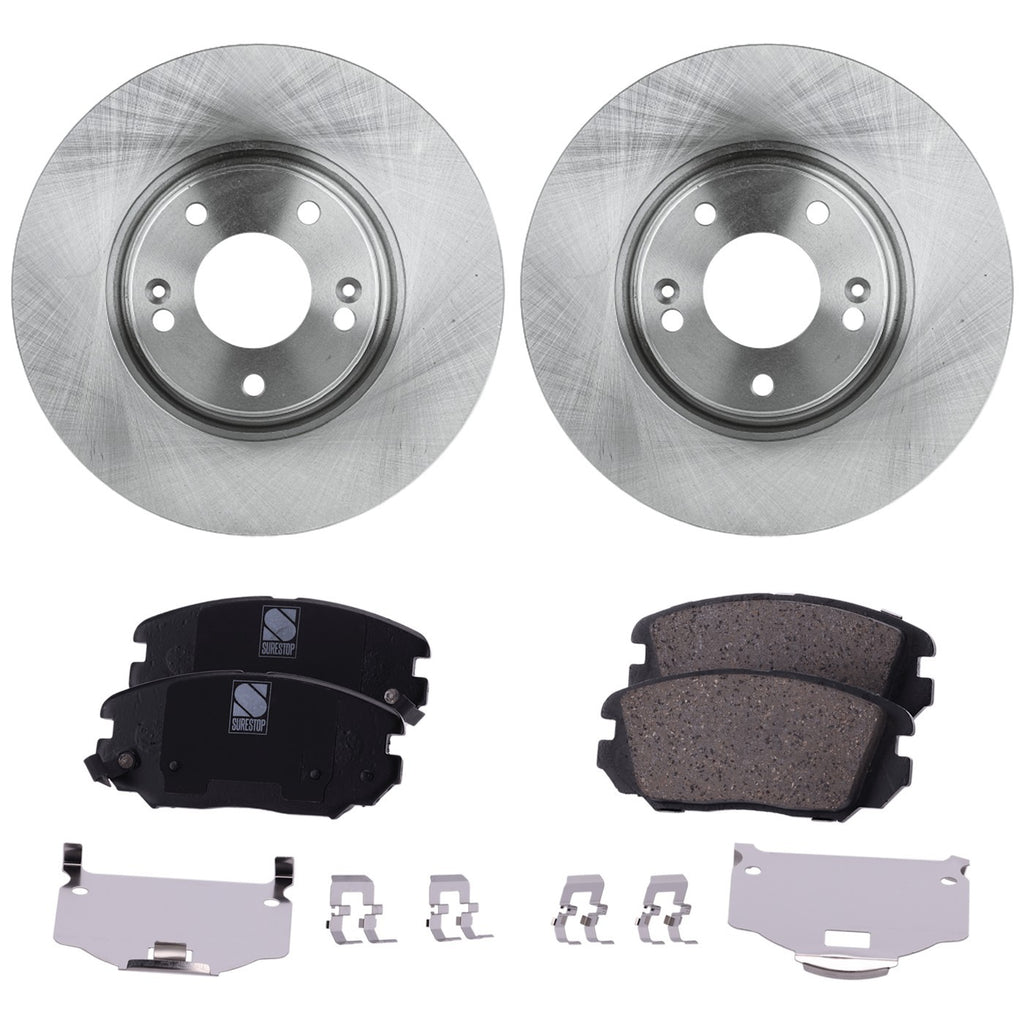 Brake Disc Rotors and Pads Kit for Hyundai Azera (2006–2011)