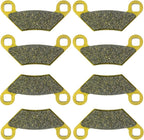 Front Rear Brake Pads for Polaris Sportsman 850 800 570 550 450 HO (2008–2023)