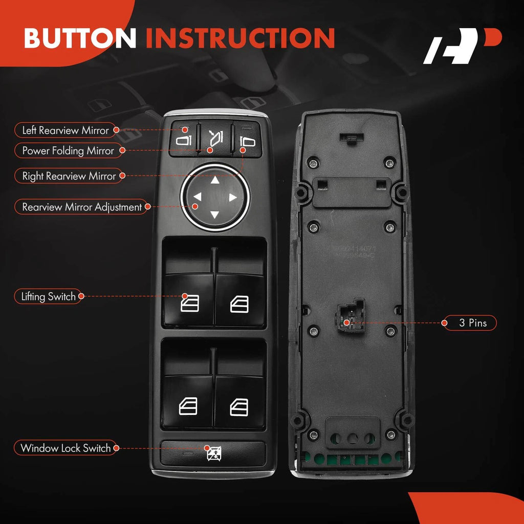 Power Window Switch for Mercedes-Benz C350 C250 C300 C280 (2007–2015)