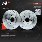Front Drilled Brake Rotors and Ceramic Pads for Toyota Camry (1992–2001)