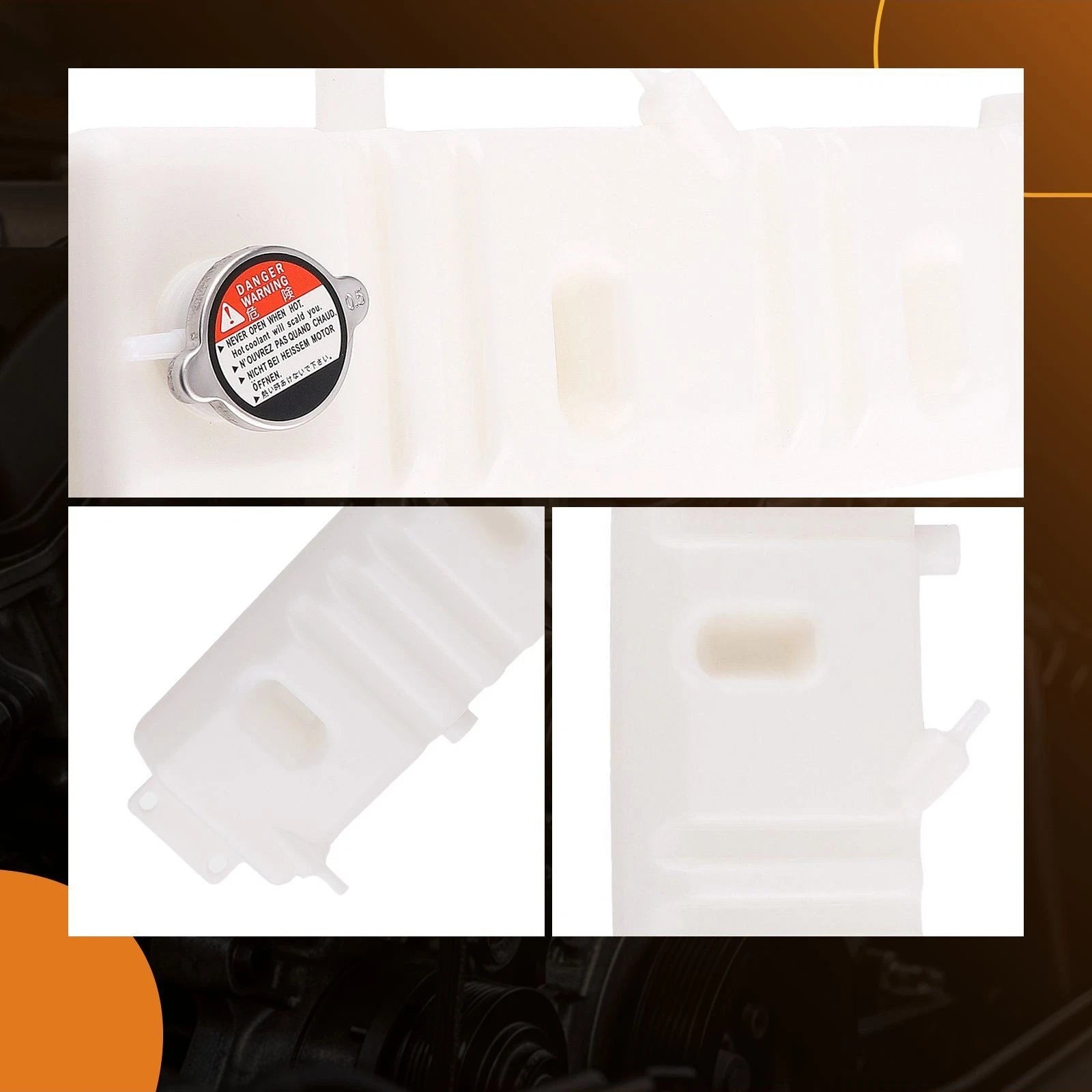 Radiator Coolant Tank with Cap for Ford B600 B700 F600 F700 (1980–1999)
