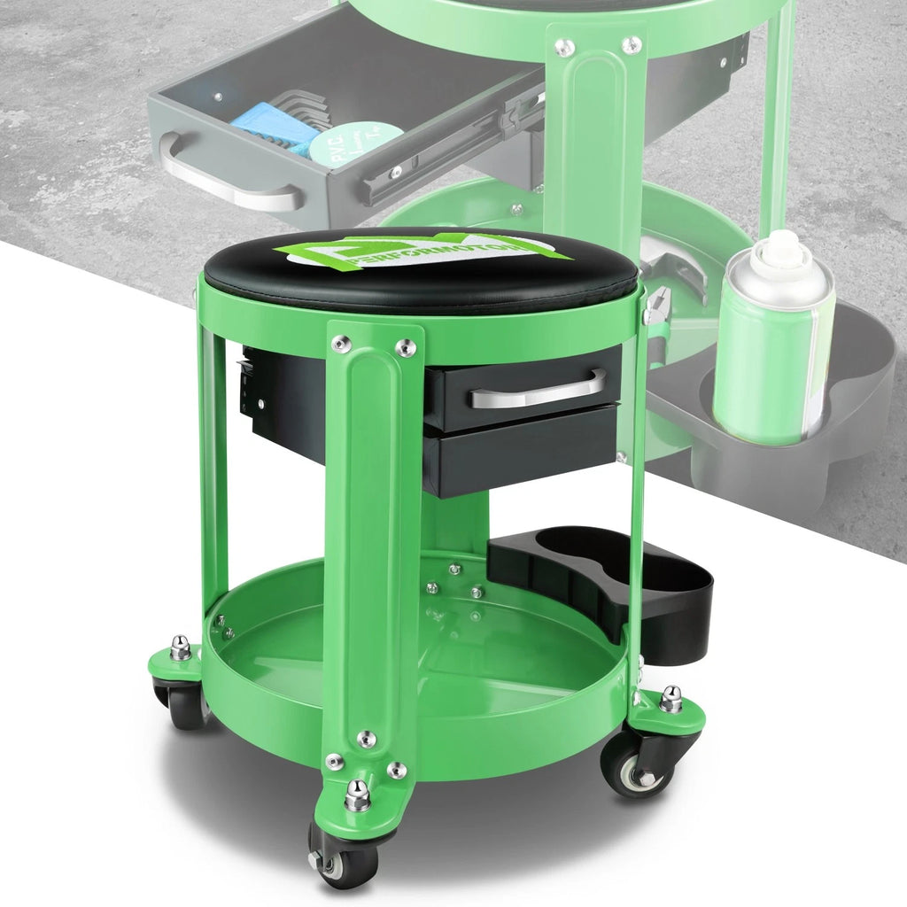 Mechanics Roller Seat with Storage for Universal Use (300lbs Capacity)