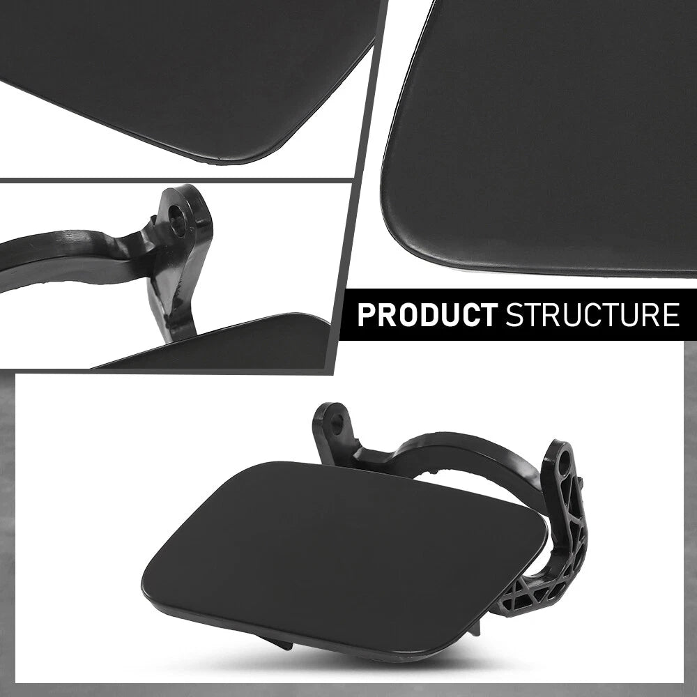 Set of 2 Headlight Washer Cover Caps for Audi A4 B8 (2008–2012)
