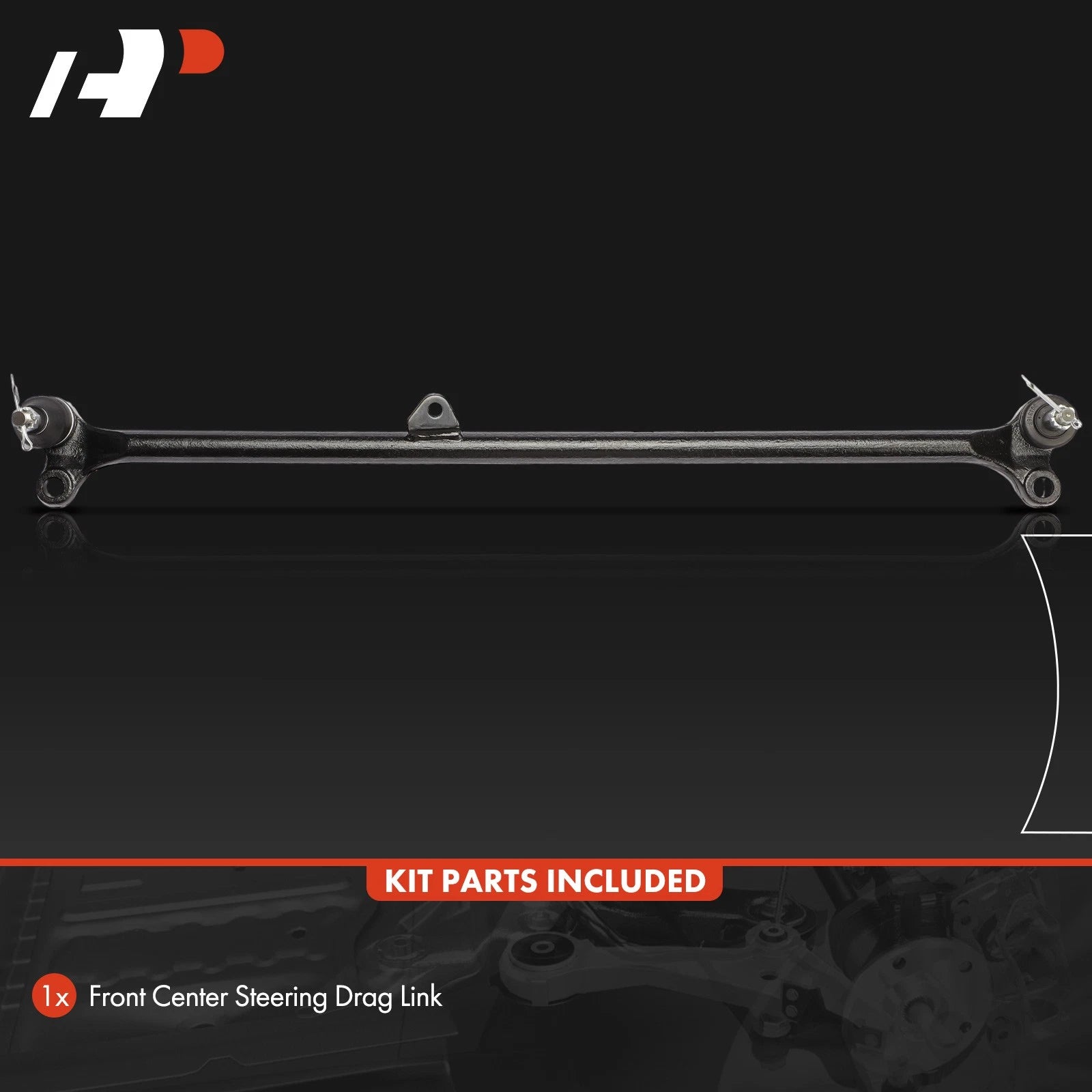 Center Side Drag Link for Nissan D21 (1986–1994) 4WD with Steering Damper