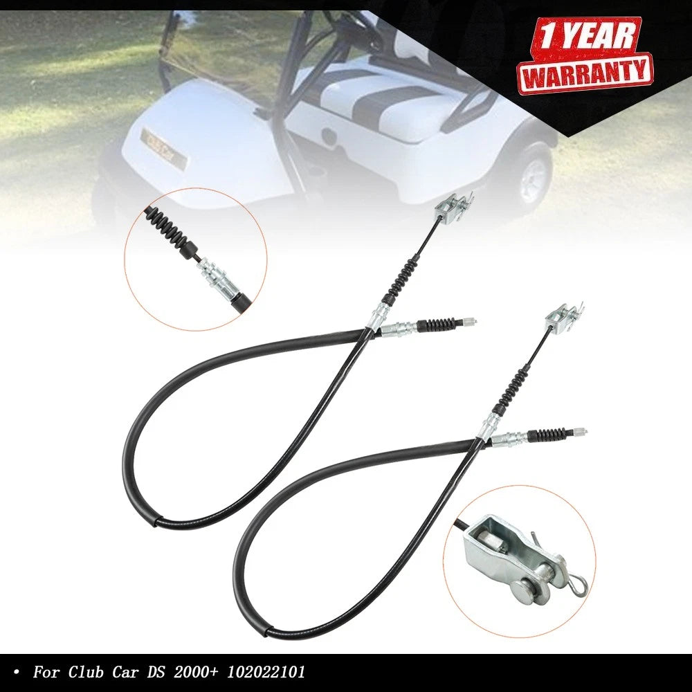 2 Brake Cables for Club Car DS (2000–Present)