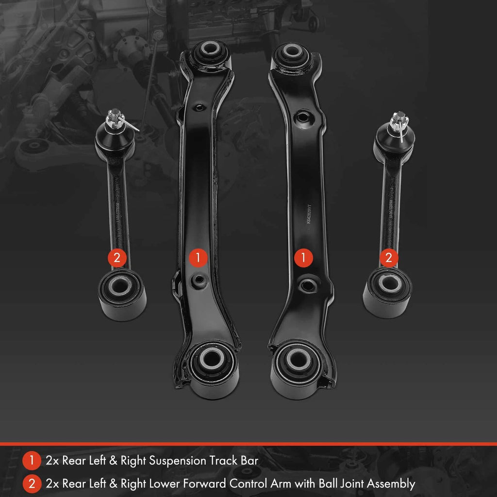 Set of 4 Control Arms & Track Bars for Hyundai Santa Fe (2013–2018)