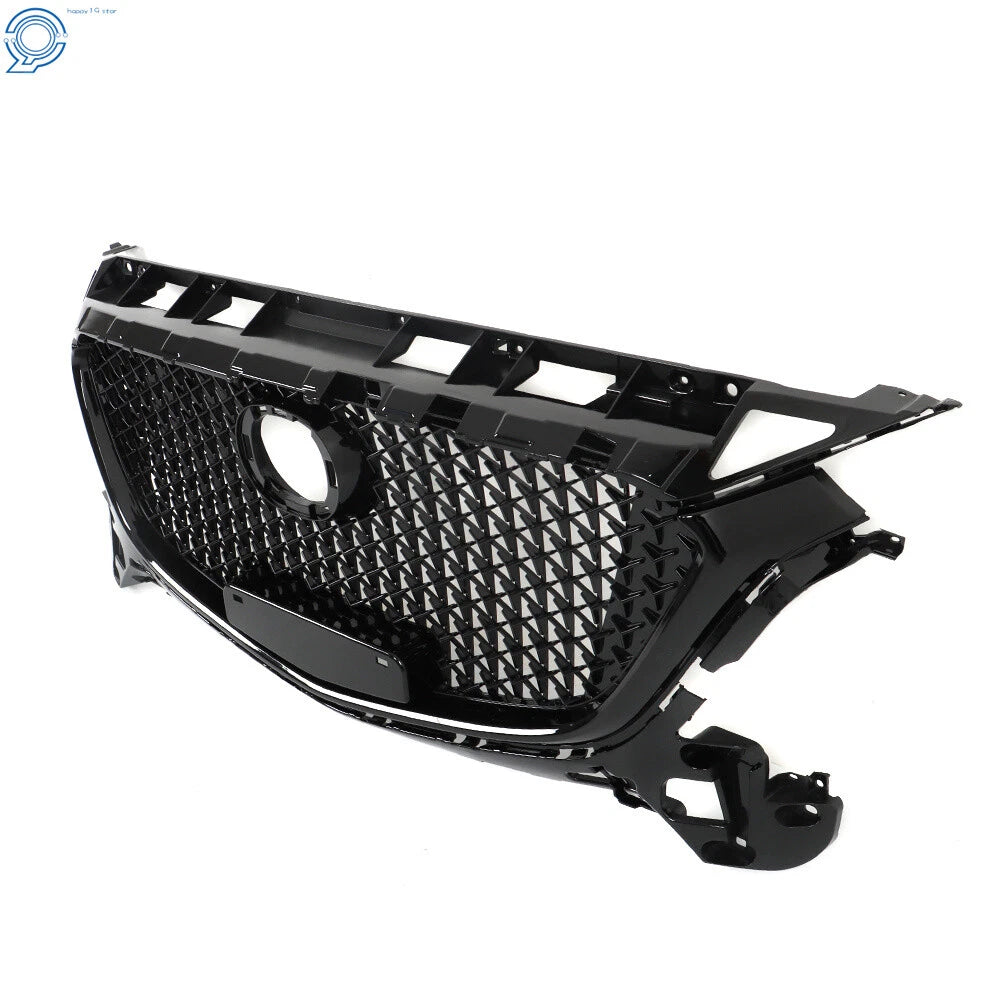 Honeycomb Grille for Mazda 3 Axela (2017-2018) Black Front Bumper