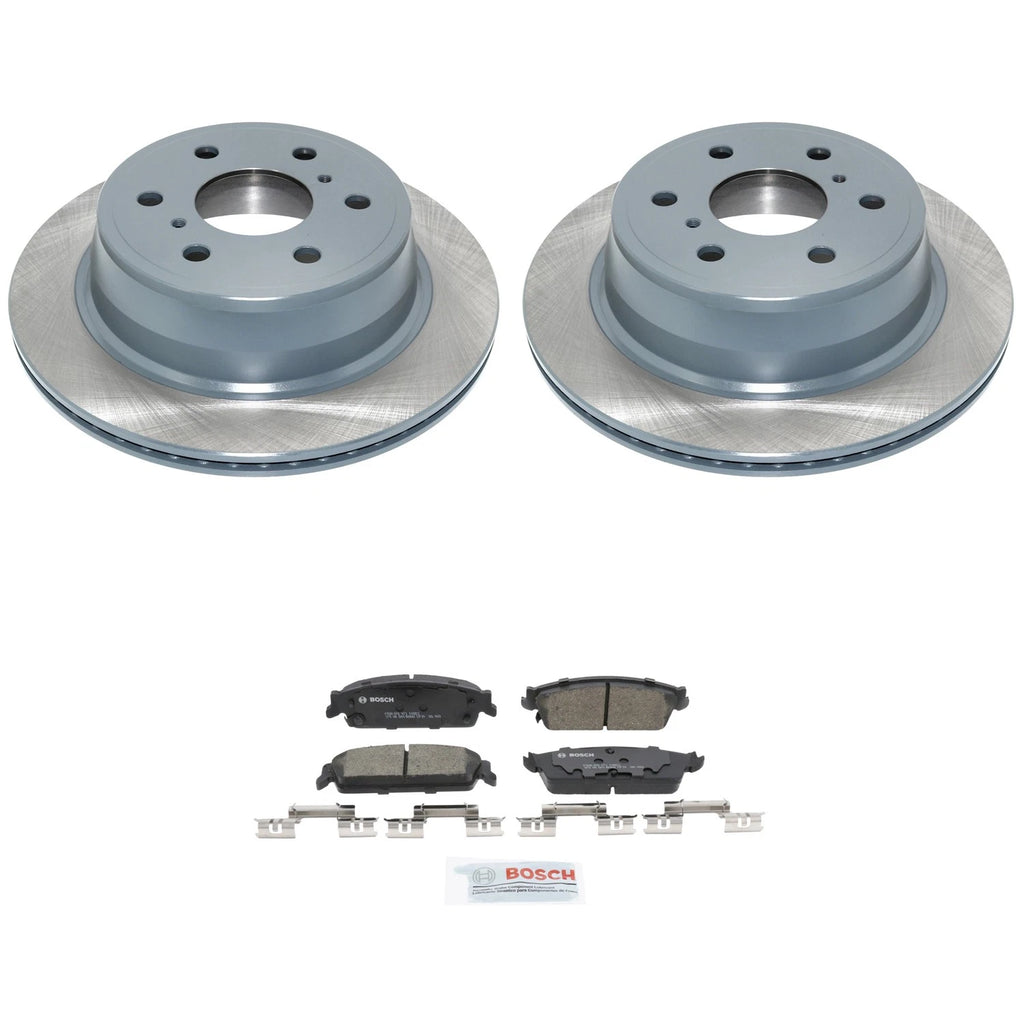DuraGo Rear Rotors & Bosch QuietCast Brake Pads Kit for Sierra 1500, Tahoe