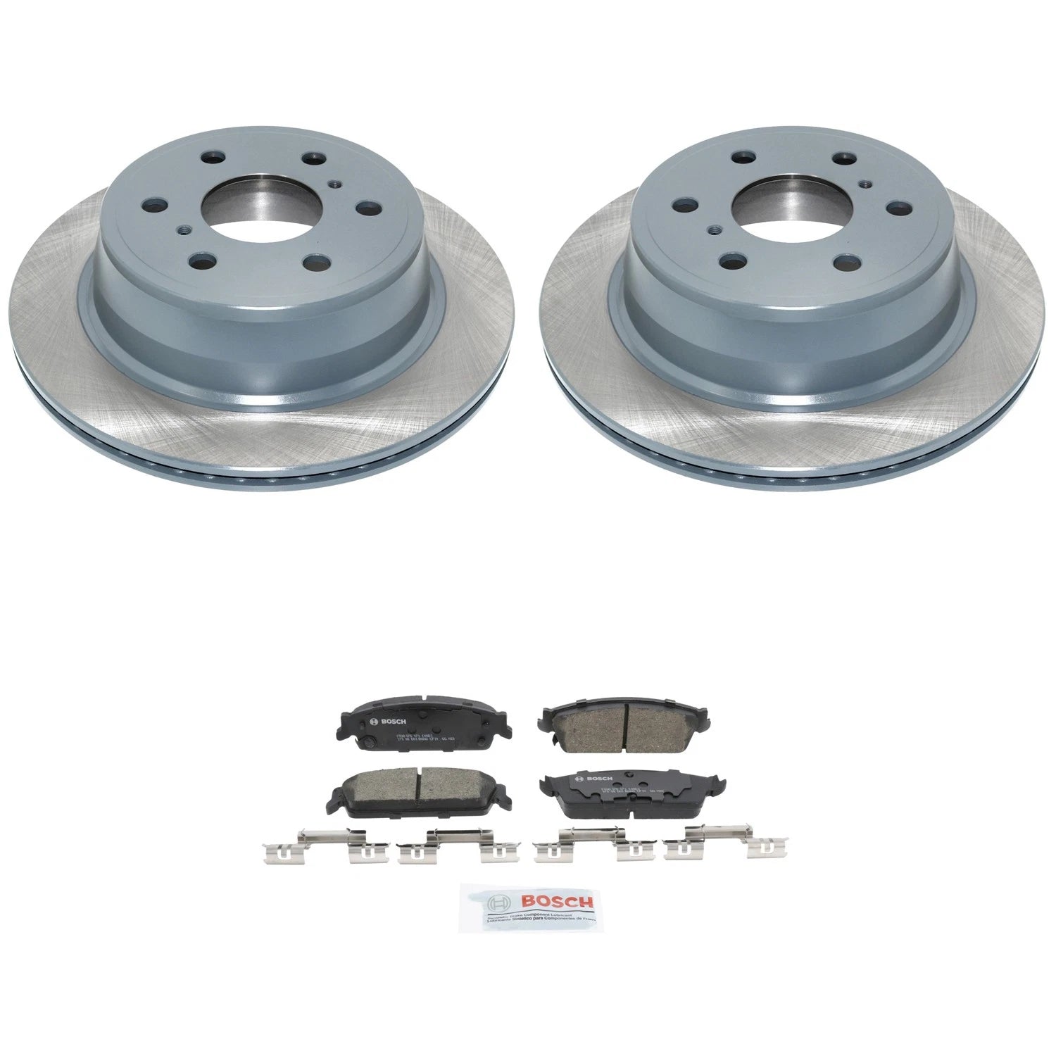 DuraGo Rear Rotors & Bosch QuietCast Brake Pads Kit for Sierra 1500, Tahoe