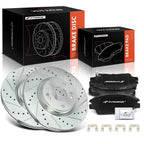Front Drilled Brake Rotors & Ceramic Pads for Hyundai Tucson Elantra (2015–2023)