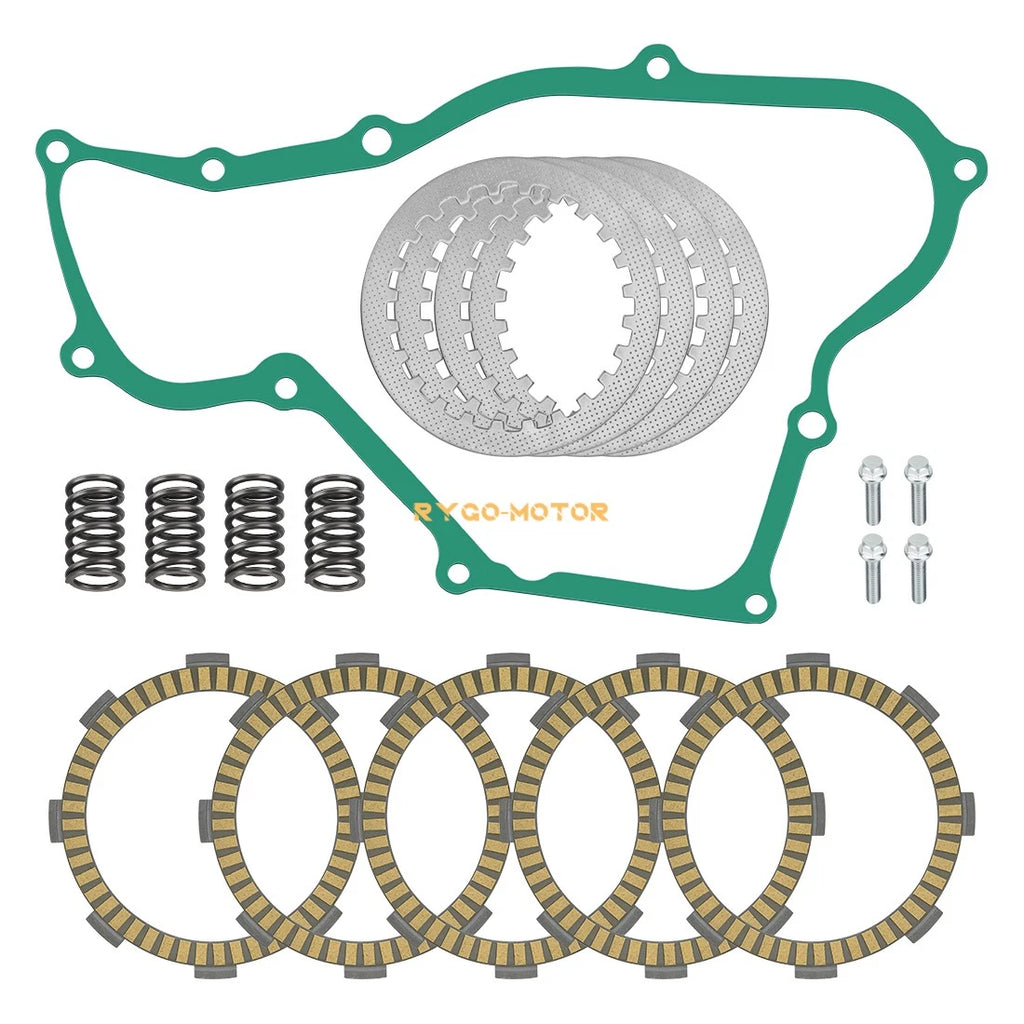 Clutch Plate Kit w/Spring & Gasket for Honda CR80R CR80RB CR85R CR85RB (1987–2007)