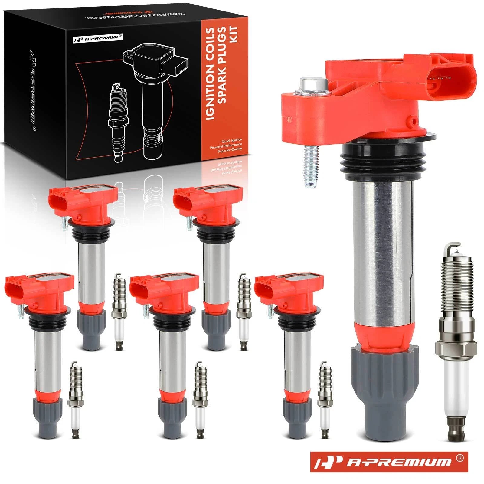 6X Ignition Coil & Spark Plug Set for Chevy Equinox 