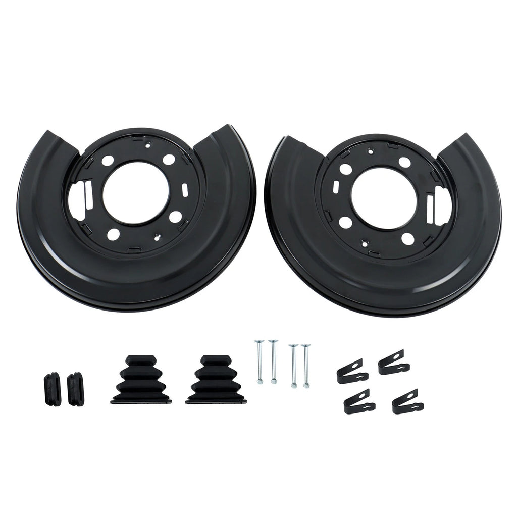 2X Rear Brake Dust Shield Backing Plates for Ford F250 F350 F450 (1999–2015)