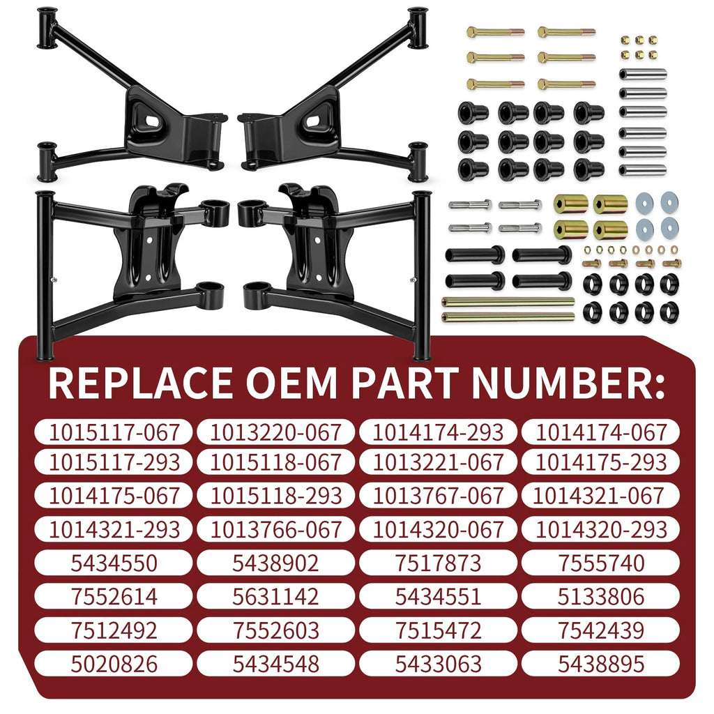 Rear Upper Lower A-Arm Kit for Polaris Sportsman 800 (2005–2007)