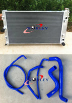 Aluminum Radiator + Blue Hose for Holden Commodore VZ LS1 LS2 SS 5.7 V8 (04-06)