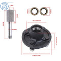 Set of 2 Trailer Hub Kit & BT8 Spindle & Bearing Kit for 4 on 4" Trailers (2000 lbs)