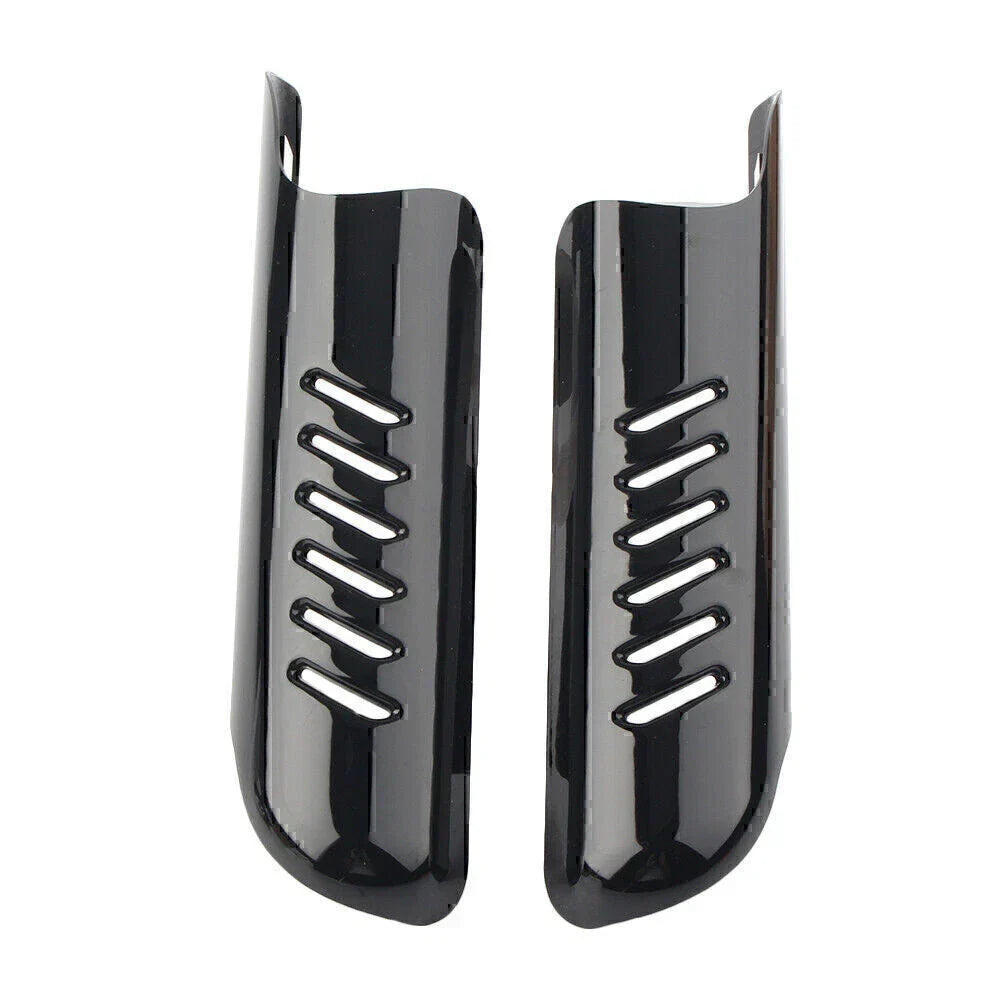 Fork Lower Leg Deflectors Shield Covers Black for Harley Touring FLHT (2000-2013)
