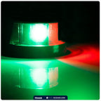 LED Bow Navigation Lights for Boat (Red and Green)