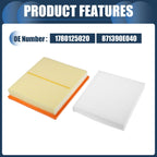 Set of 1 Engine Air Filter No. 1780125020 for Toyota Camry RAV4 (2018–2023)