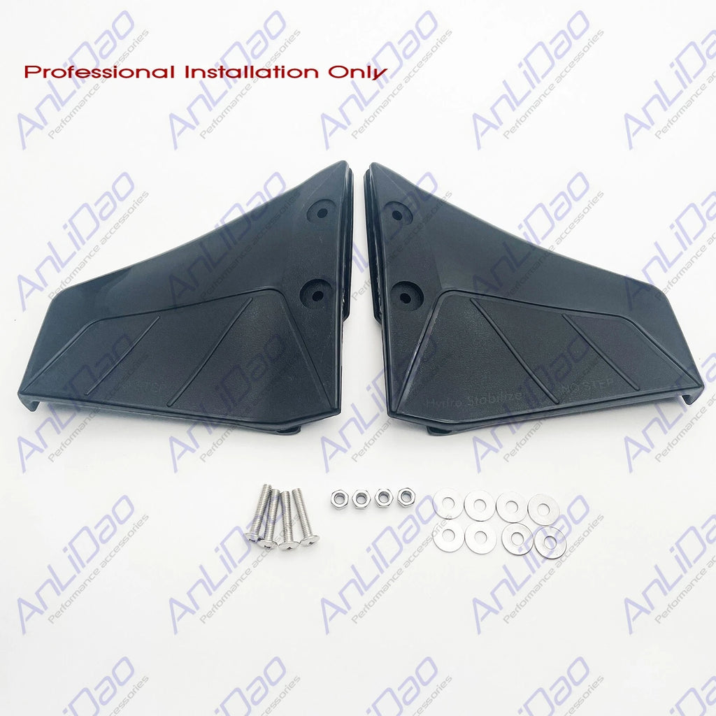 Hydro-Stabilizer Fins for Outboard Motors Up to 50HP (Black)