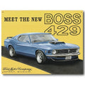 Vintage Replica Tin Metal Sign for Ford Mustang GT (1969–1970)