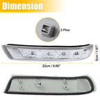 LED Left Rear View Mirror Turn Signal Amber Light for Hyundai Santa Fe (2007–2012)