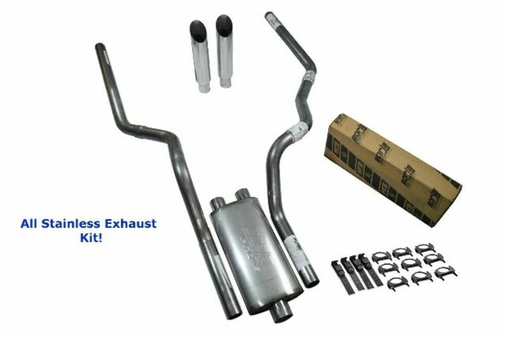 Dual Exhaust Kit for Chevy GMC 1500 (2019–2025) - Borla Pro XS Slash Rear Exit