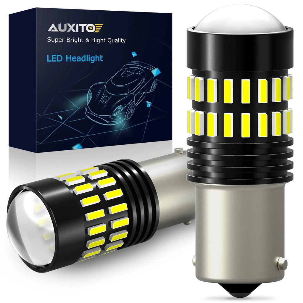 2X AUXITO 1156 BA15S 48 SMD LED Tail Turn Signal Backup Light Bulb for