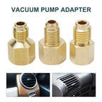 3X Brass Vacuum Pump Adapter for Straight System 1/4 3/8 In