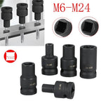 Double Head Square Tap Socket for Pneumatic Ratchet Wrench (M6-M24)