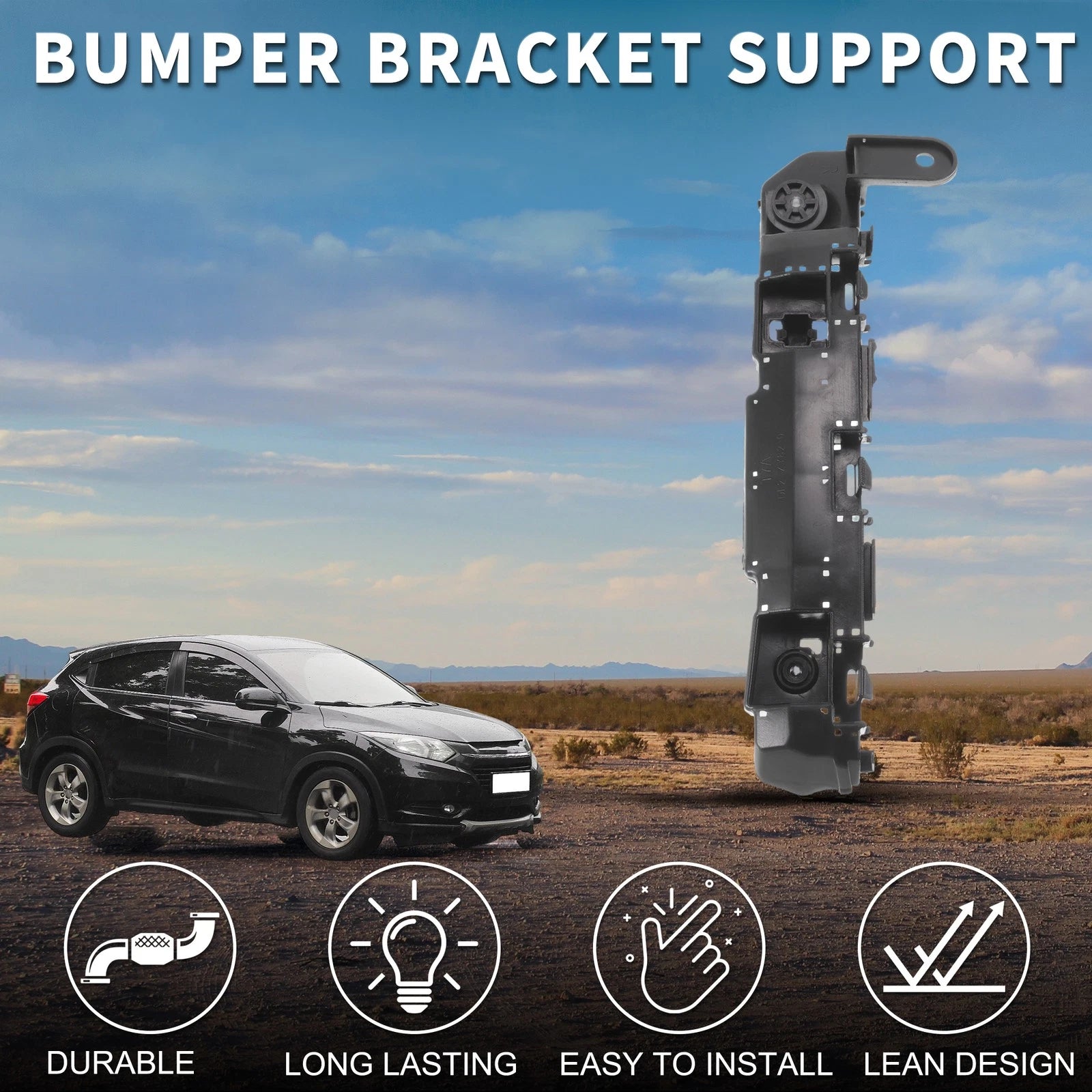 1pc Right Front Bumper Retainer Bracket No. 71193T7A000 for Honda HR-V (2016–2018)