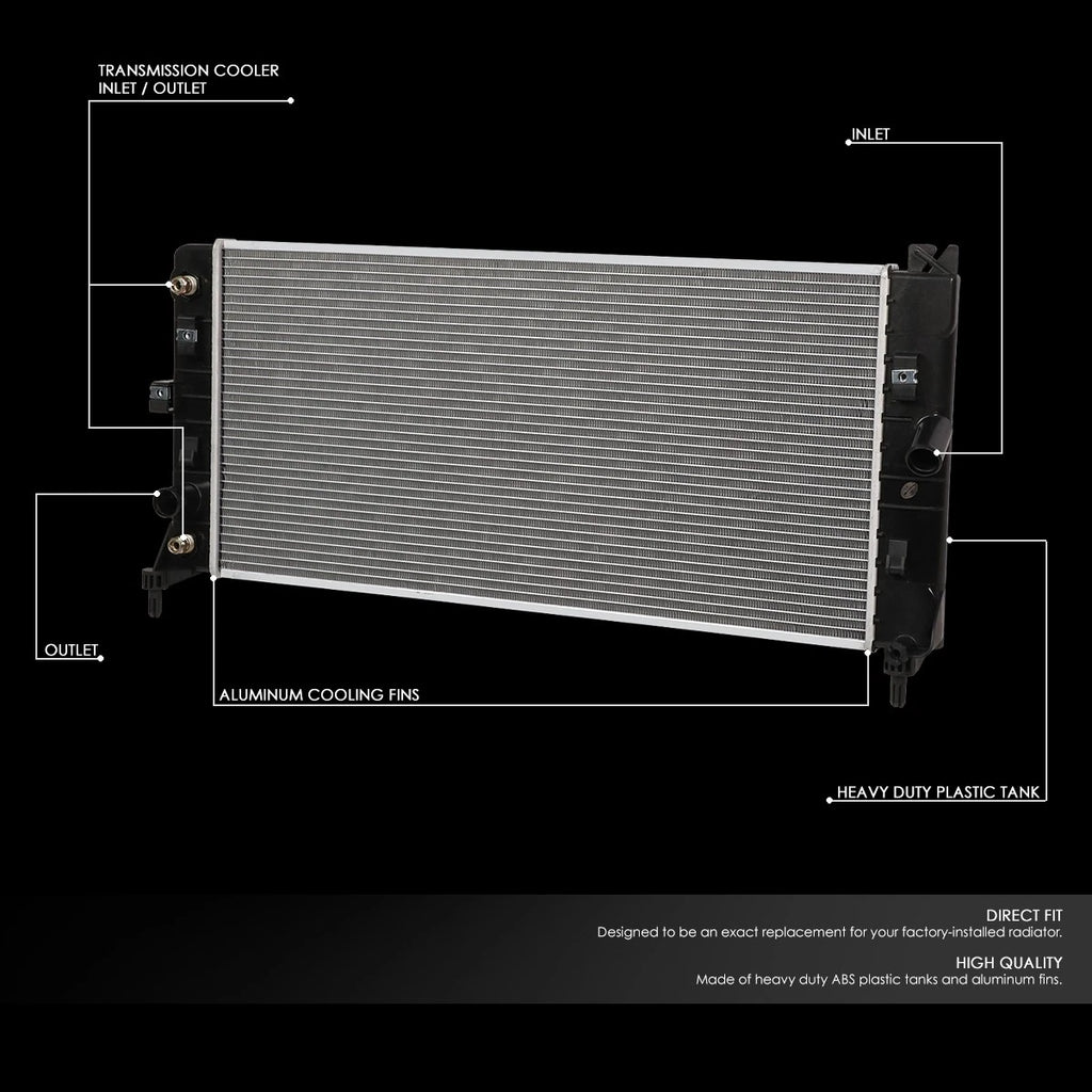 OE Style Aluminum Radiator for Monte Carlo/Impala 3.5L (2006–2011) 2837