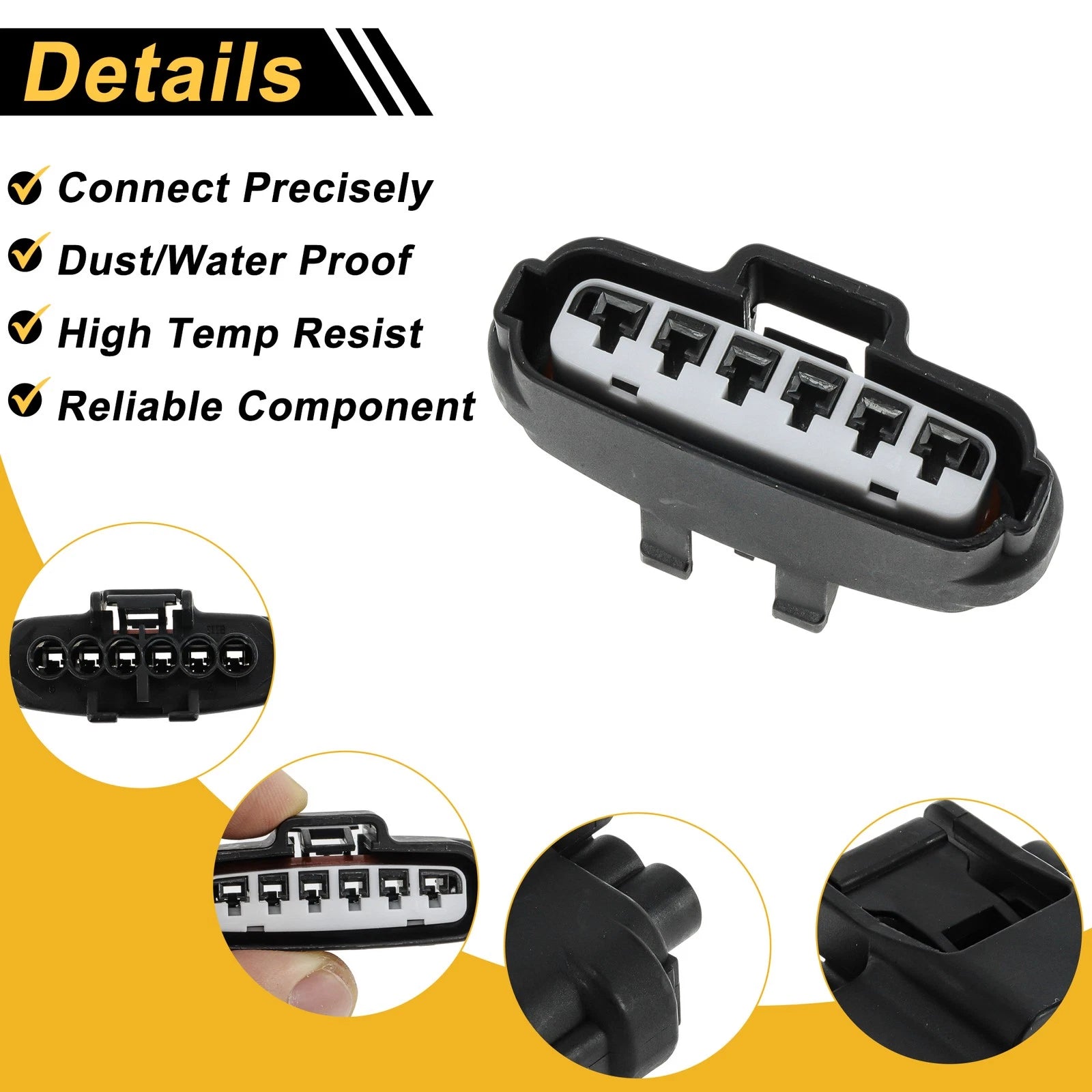 6 Pin Throttle Position Sensor Connector Plug for Toyota 4Runner (1996–2002)