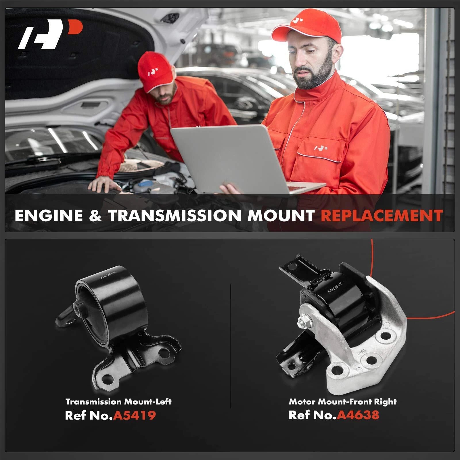 2X Engine Motor & Transmission Mount for Mitsubishi Outlander (2007-2013)