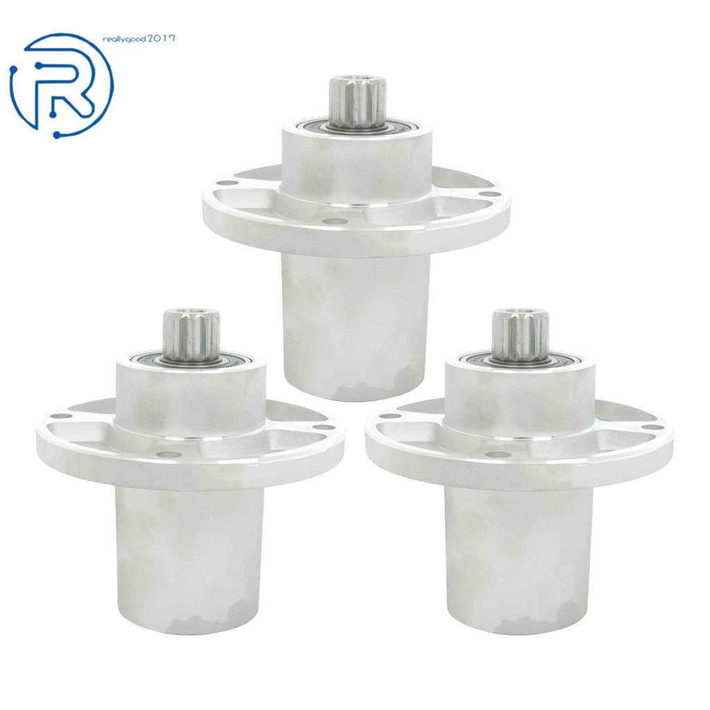 Set of 3 Spindles for Hustler SD SDX 36 42 48 54 60 Inch Deck