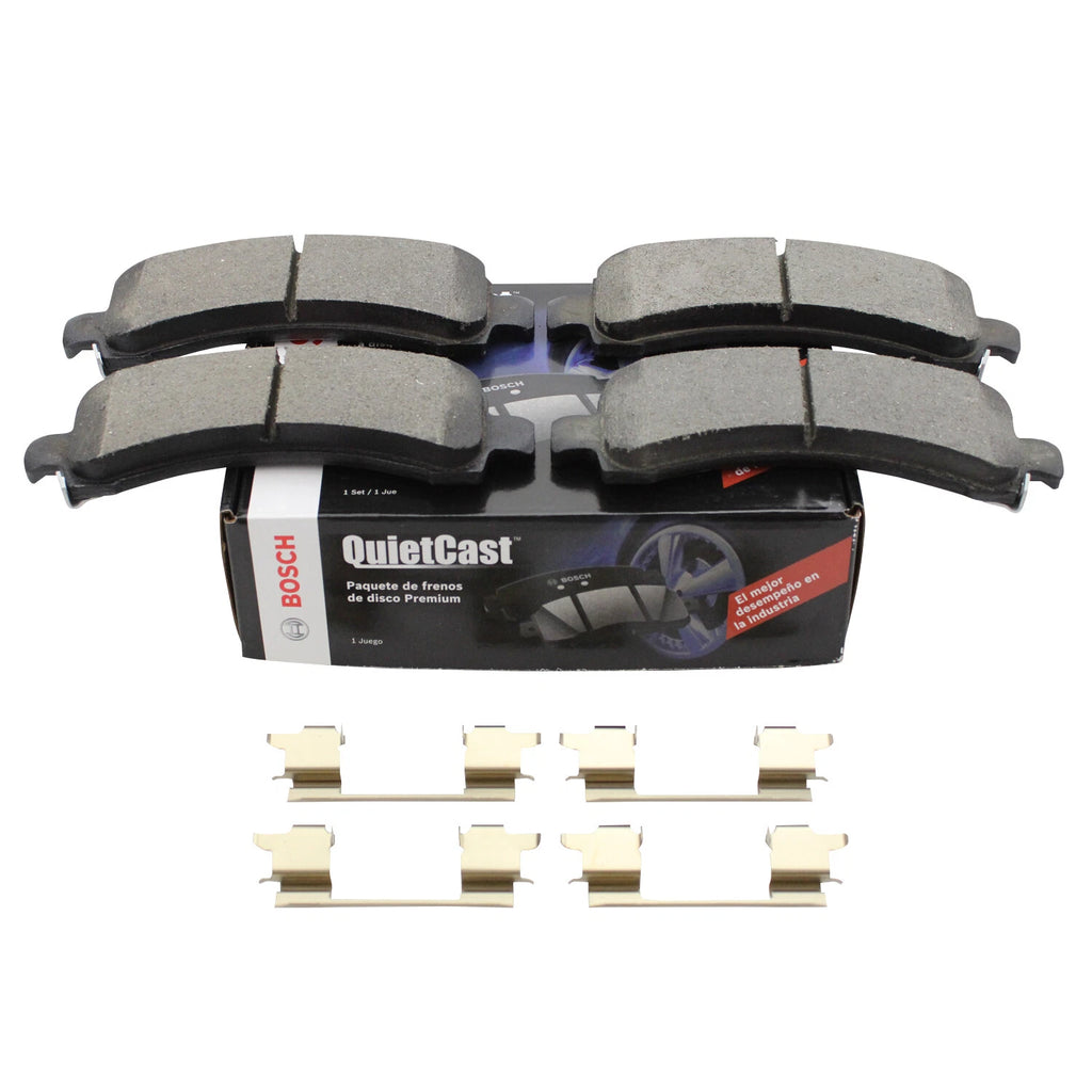 Set of 4 Bosch QuietCast Rear Ceramic Brake Pads for Cadillac Chevrolet GMC