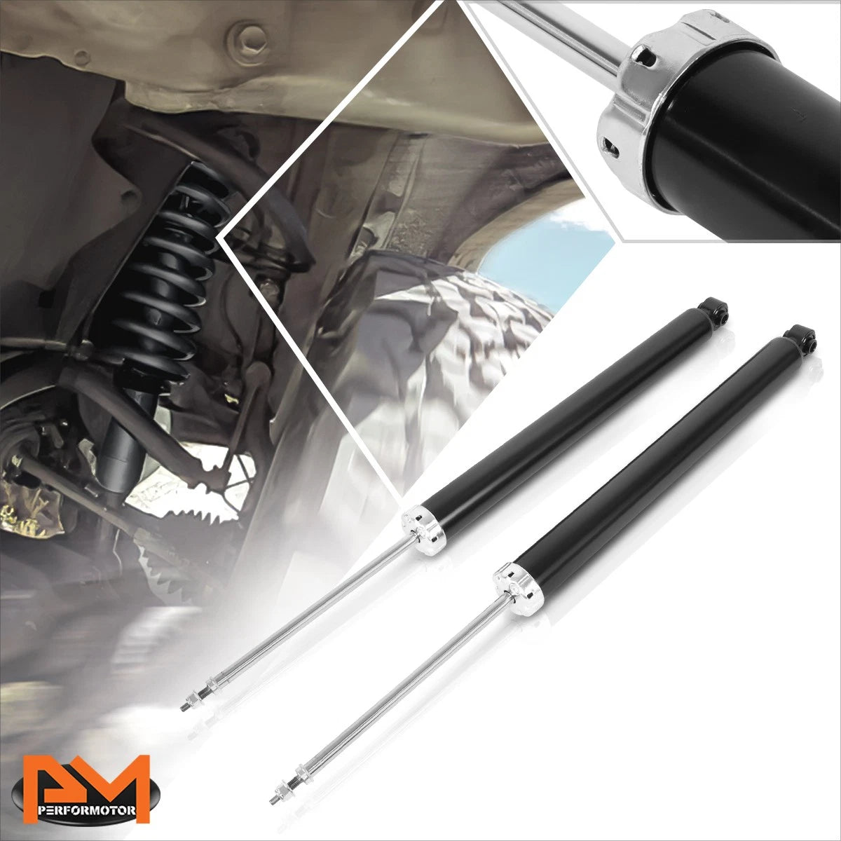 Set of 2 Shock Absorbers for Ford Focus (2012–2018)