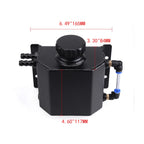 Aluminum Radiator Coolant Overflow Bottle Tank + Cap for