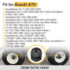 Set of 4 Wheel Center Hub Caps for Suzuki Quadrunner 125 185 (1983–1987)