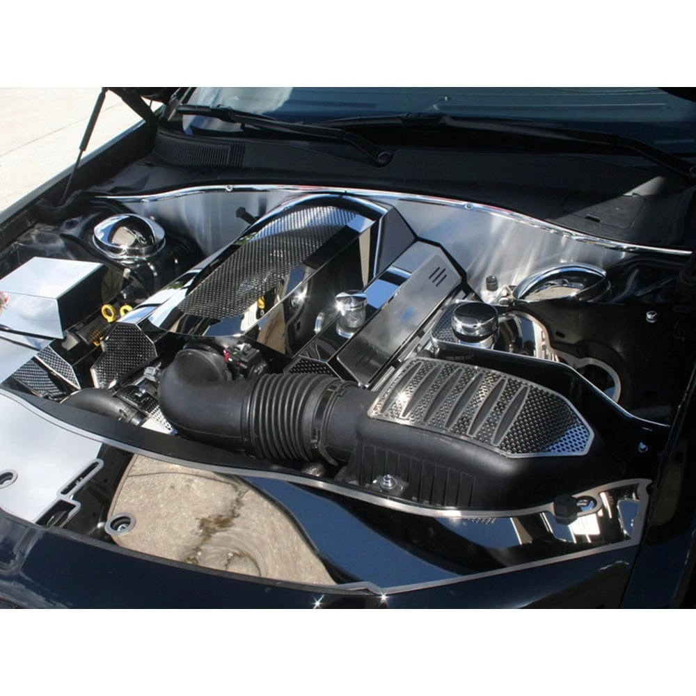 Brushed Stainless Firewall Cover Set for Dodge Charger 300 (2009–2015)