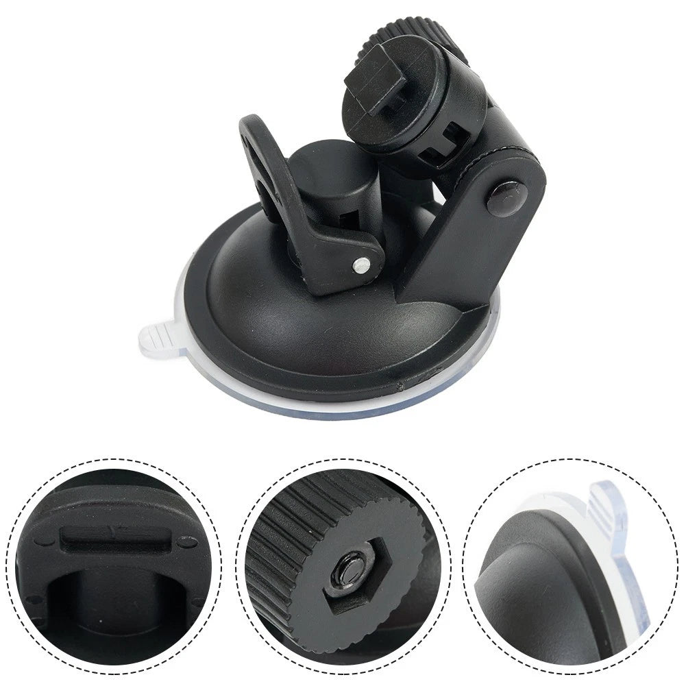 Suction Cup Mount for Dash Cam Holder - Black T Buckle