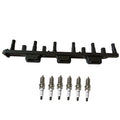Ignition Coil & 6X Spark Plugs for Jeep Grand Cherokee Wrangler (1997–2006)