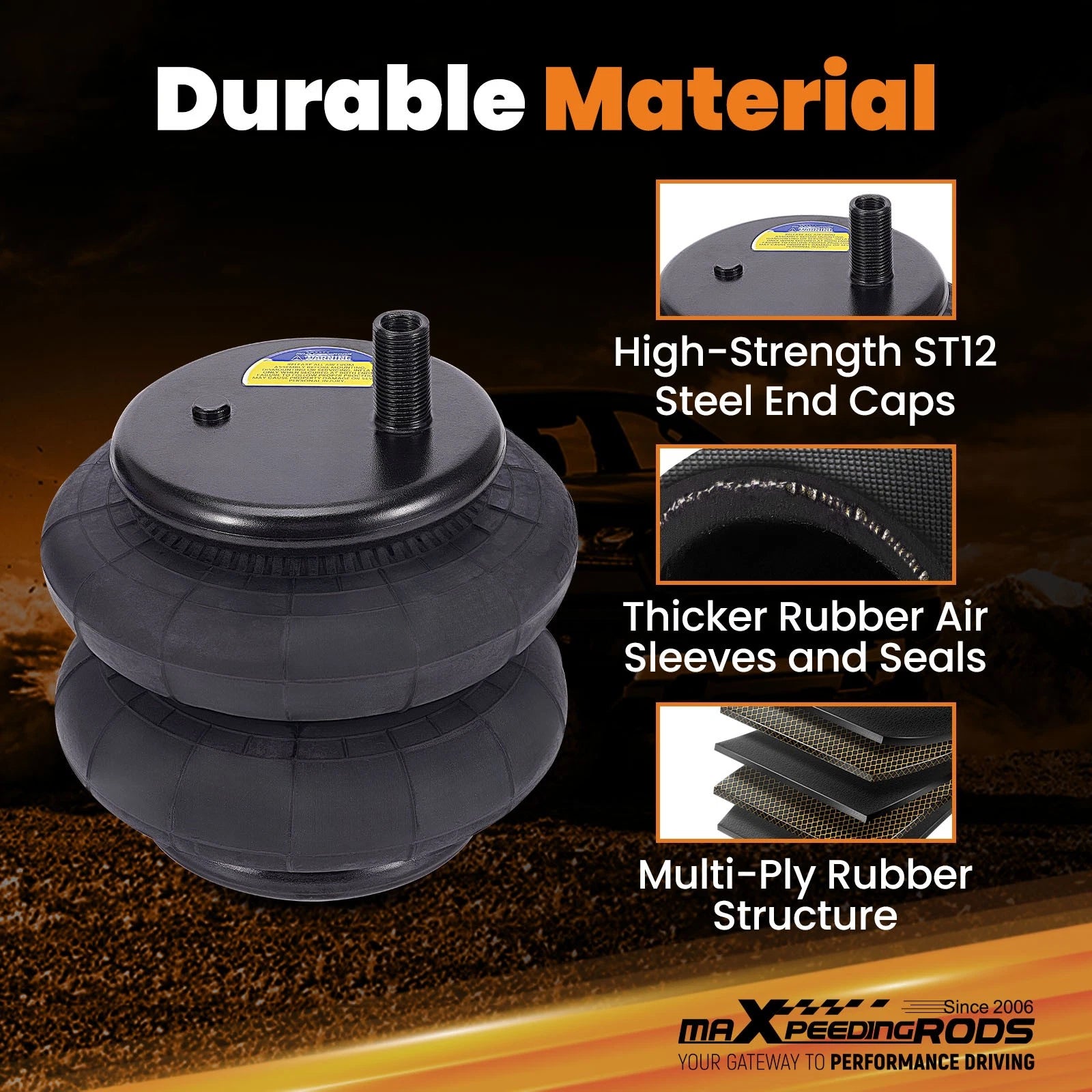 Air Spring Bags with Controller Kit for Dodge Ram 2500 (2003-2009)