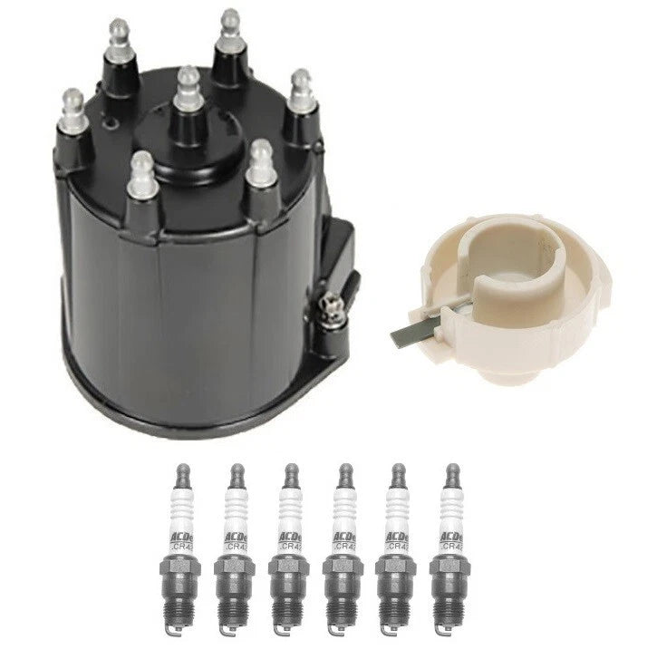 Distributor Rotor Cap & .035" Spark Plugs Kit for GMC Typhoon (1992–1993)