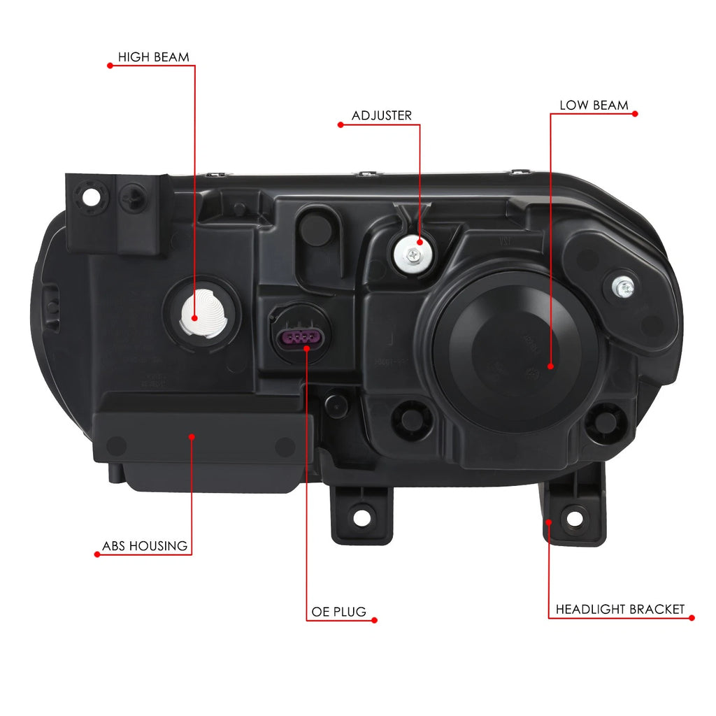 Right OE Style Projector HID Xenon Headlight Lamp for Dodge Challenger (2008–2014)