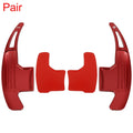 2X Aluminum Alloy Red Steering Wheel Shift Paddle for Ford Mustang (2015–2020)