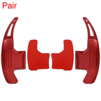 2X Aluminum Alloy Red Steering Wheel Shift Paddle for Ford Mustang (2015–2020)