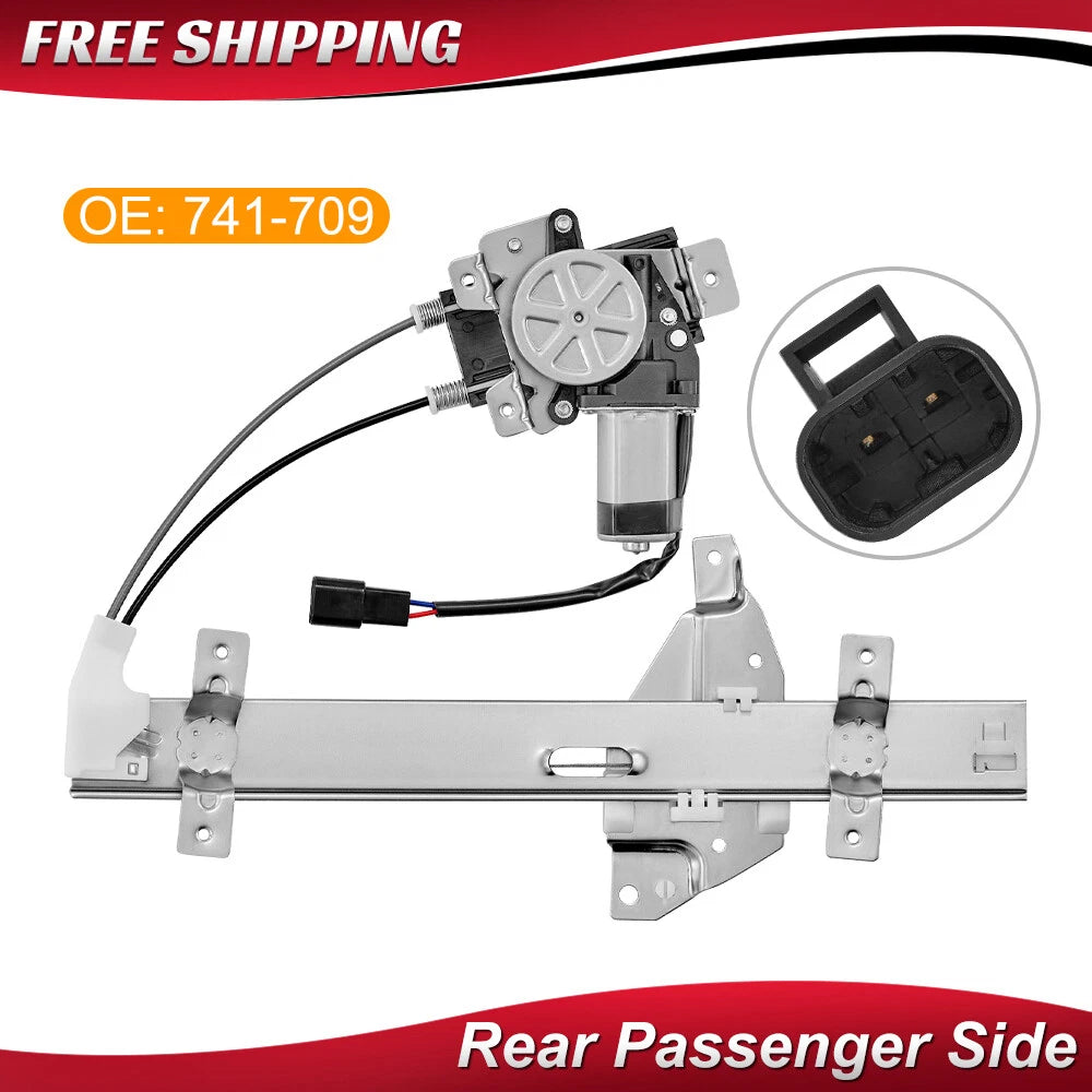 Rear RH Power Window Regulator with Motor for Chevy Impala (2000–2005)