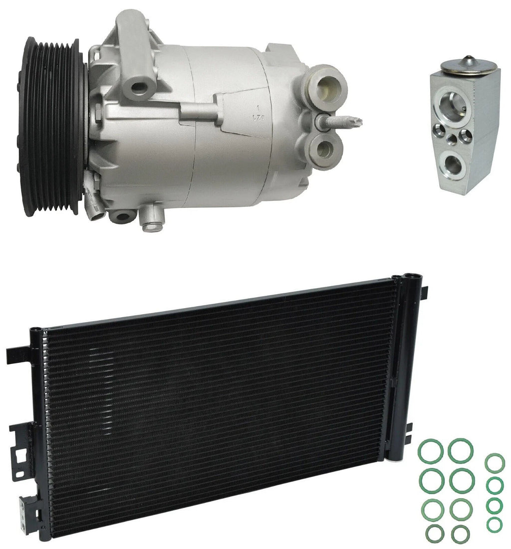 AC Compressor Kit with Condenser for Saturn Aura 2.4L Hybrid (2008–2009)